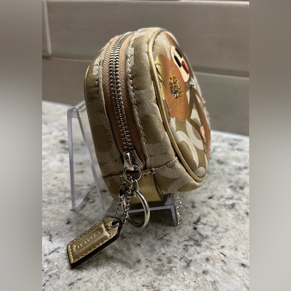 Coach Poppy Chan Collection "Goldy" Cosmetic Pouch - Picture 3 of 8